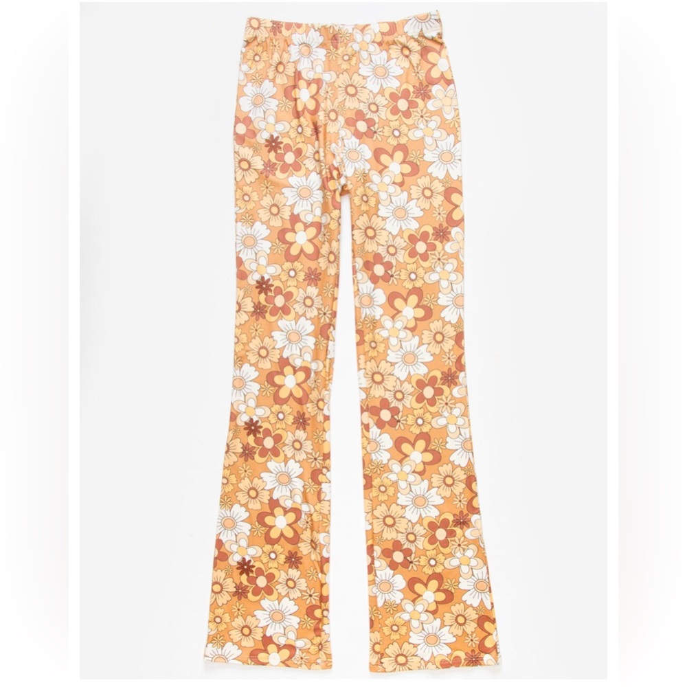 RSQ floral flare pant - EUC🤎